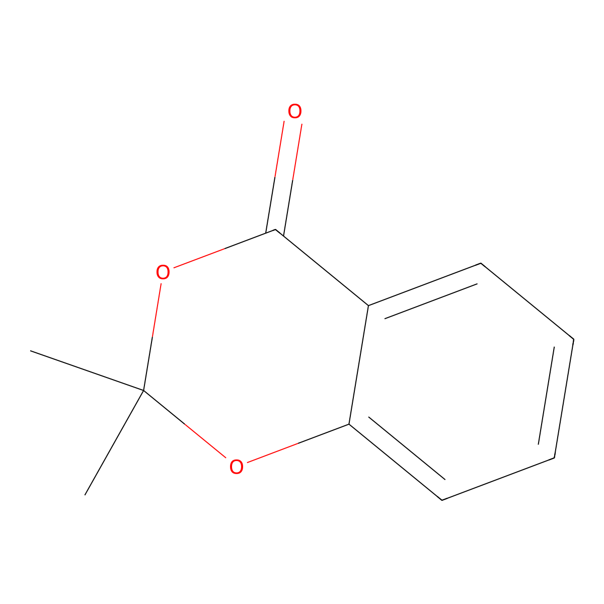 4H-1,3-Benzodioxin-4-one, 2,2-dimethyl- molecular structure, CAS 1433-61-0