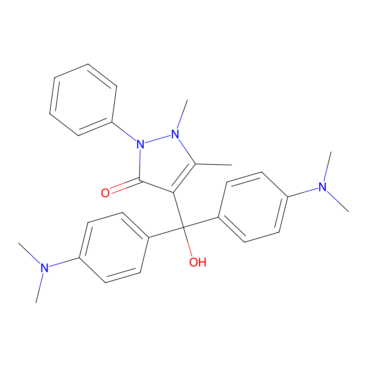 Chromopyrazol molecular structure, CAS 1433-81-4