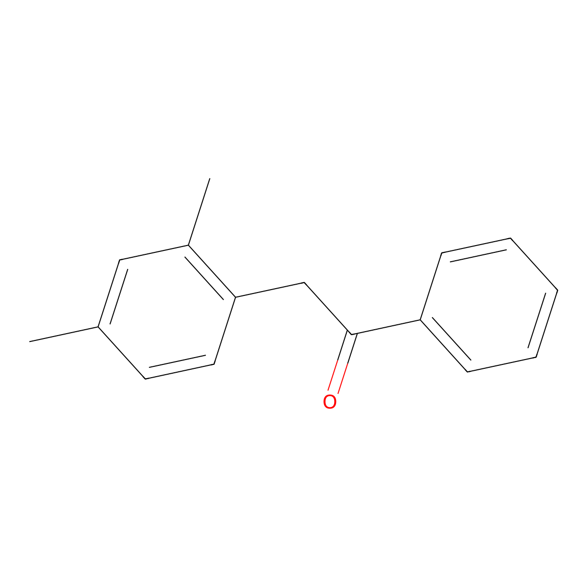 2-(2,4-Dimethylphenyl)-1-phenylethan-1-one molecular structure, CAS 143301-49-9