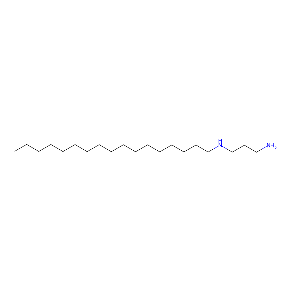 N-Heptadecylpropane-1,3-diamine molecular structure, CAS 14331-16-9