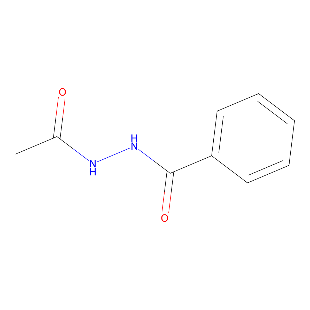 Benzoic acid, 2-acetylhydrazide molecular structure, CAS 14331-27-2