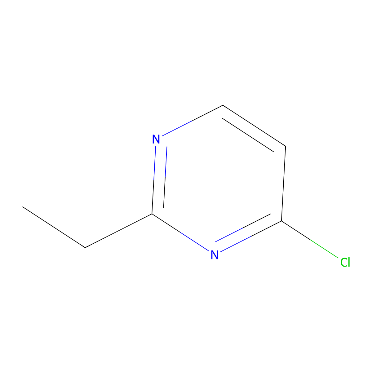 4-Chloro-2-ethylpyrimidine molecular structure, CAS 14331-51-2