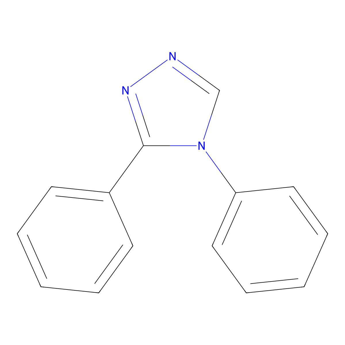 3,4-Diphenyl-4H-1,2,4-triazole molecular structure, CAS 14331-64-7