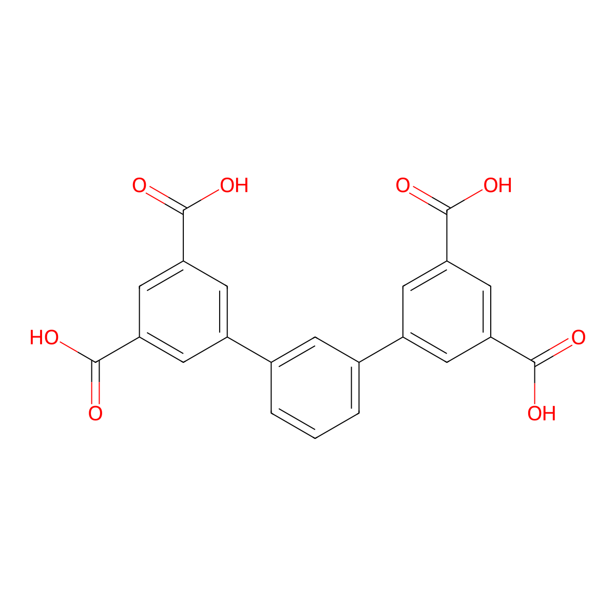 [1,1':3',1''-Terphenyl]-3,3'',5,5''-tetracarboxylic acid molecular structure, CAS 1433189-27-5