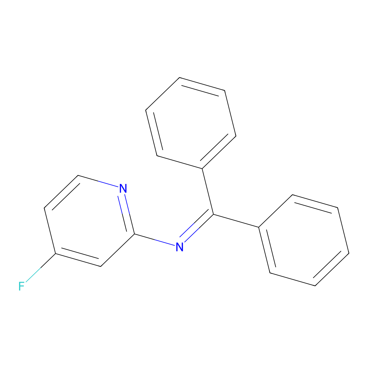 N-(Diphenylmethylene)-4-fluoropyridin-2-amine molecular structure, CAS 1433204-32-0