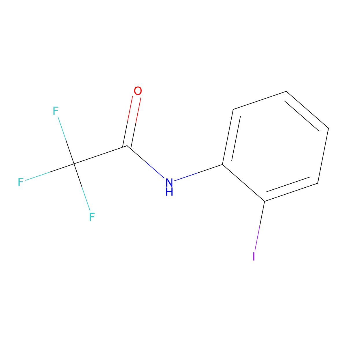 2,2,2-trifluoro-N-(2-iodophenyl)acetamide molecular structure, CAS 143321-89-5