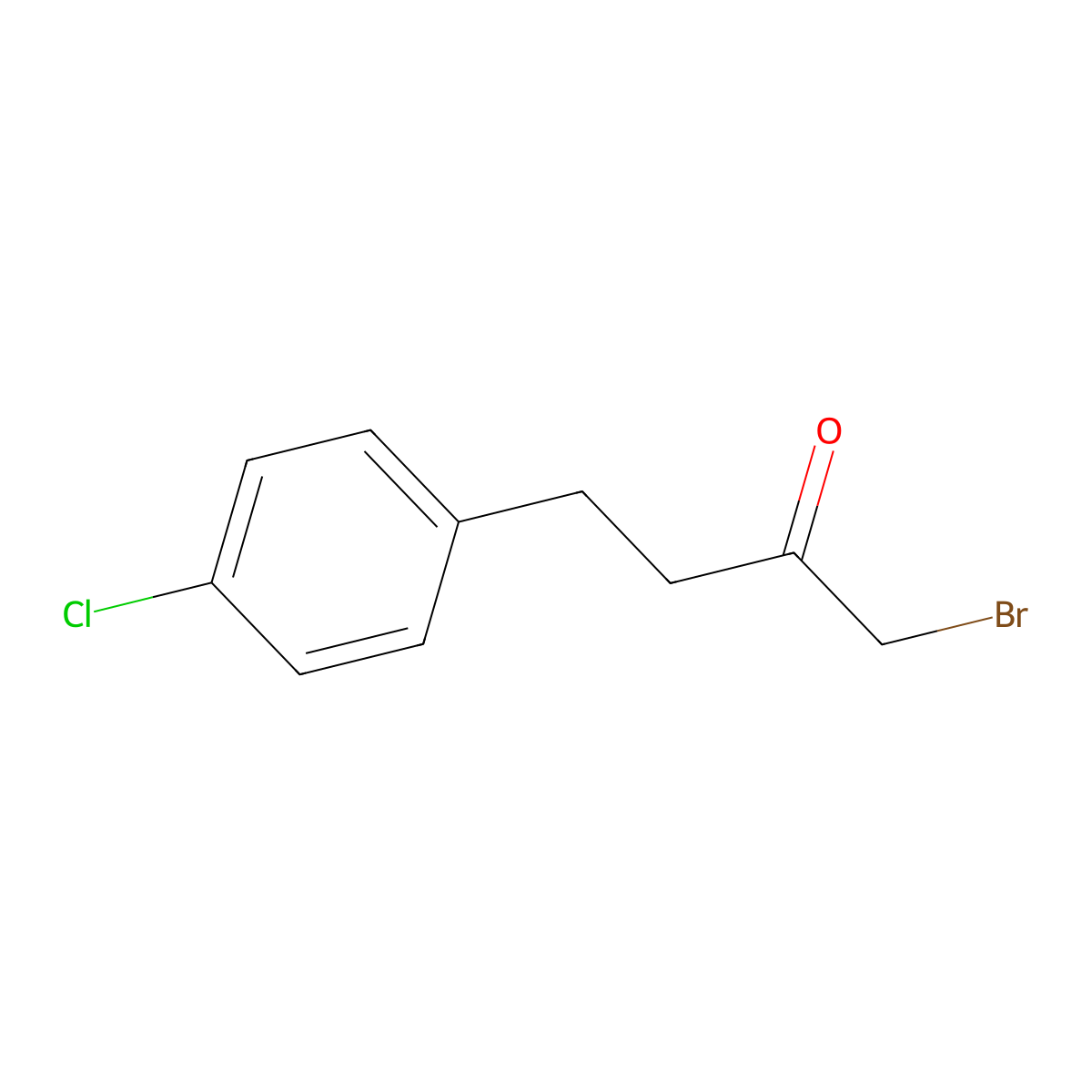 1-Bromo-4-(4-chlorophenyl)butan-2-one molecular structure, CAS 143327-55-3