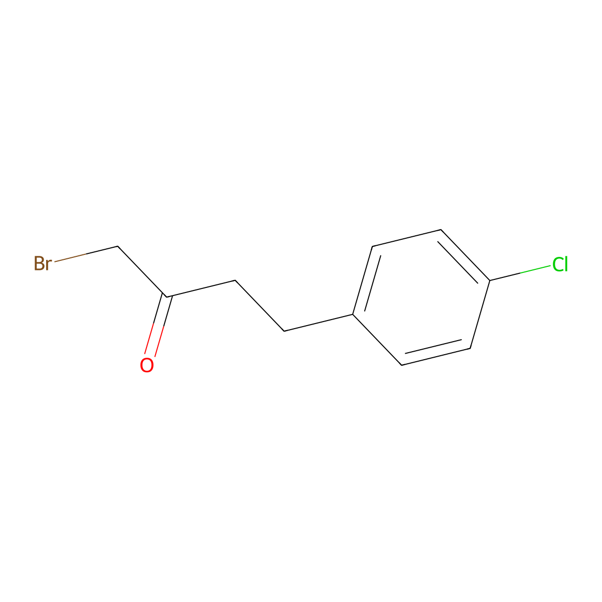 1-Bromo-4-(4-chlorophenyl)butan-2-one molecular structure, CAS 143327-55-3