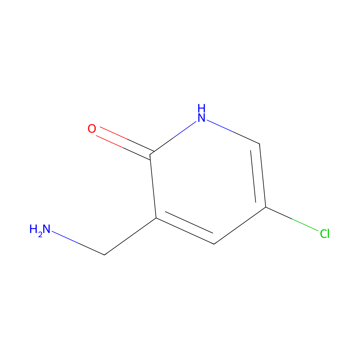 3-(Aminomethyl)-5-chloropyridin-2-ol molecular structure, CAS 1433279-01-6