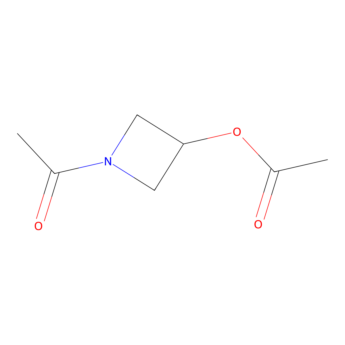 3-Acetoxy-1-acetylazetidine molecular structure, CAS 143329-27-5