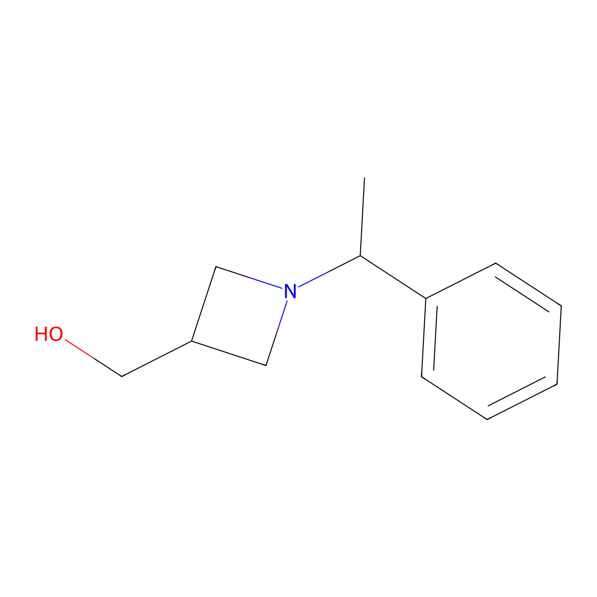 [1-(1-Phenylethyl)azetidin-3-yl]methanol molecular structure, CAS 143329-31-1