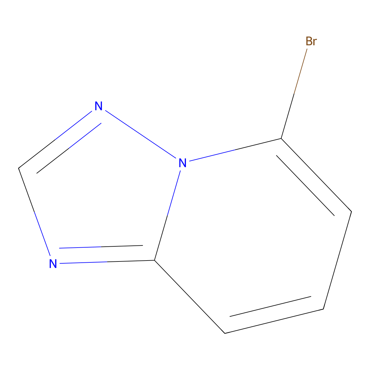 5-Bromo-(1,2,4)triazolo(1,5-a)pyridine molecular structure, CAS 143329-58-2