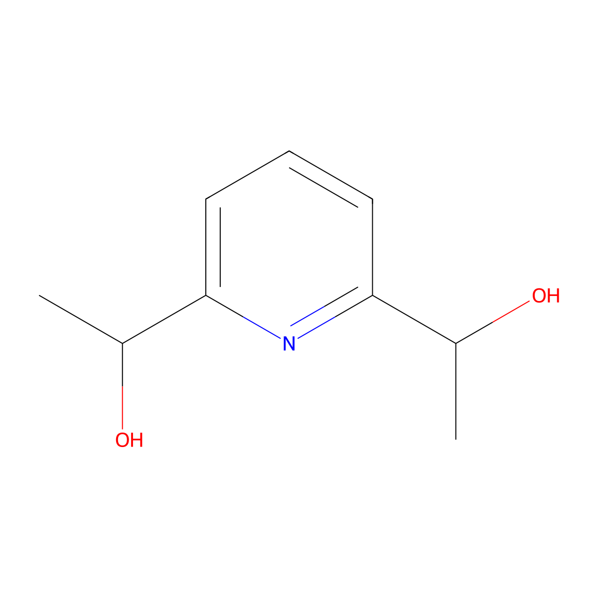 (1R,1'R)-1,1'-(Pyridine-2,6-diyl)bis(ethan-1-ol) molecular structure, CAS 143329-86-6
