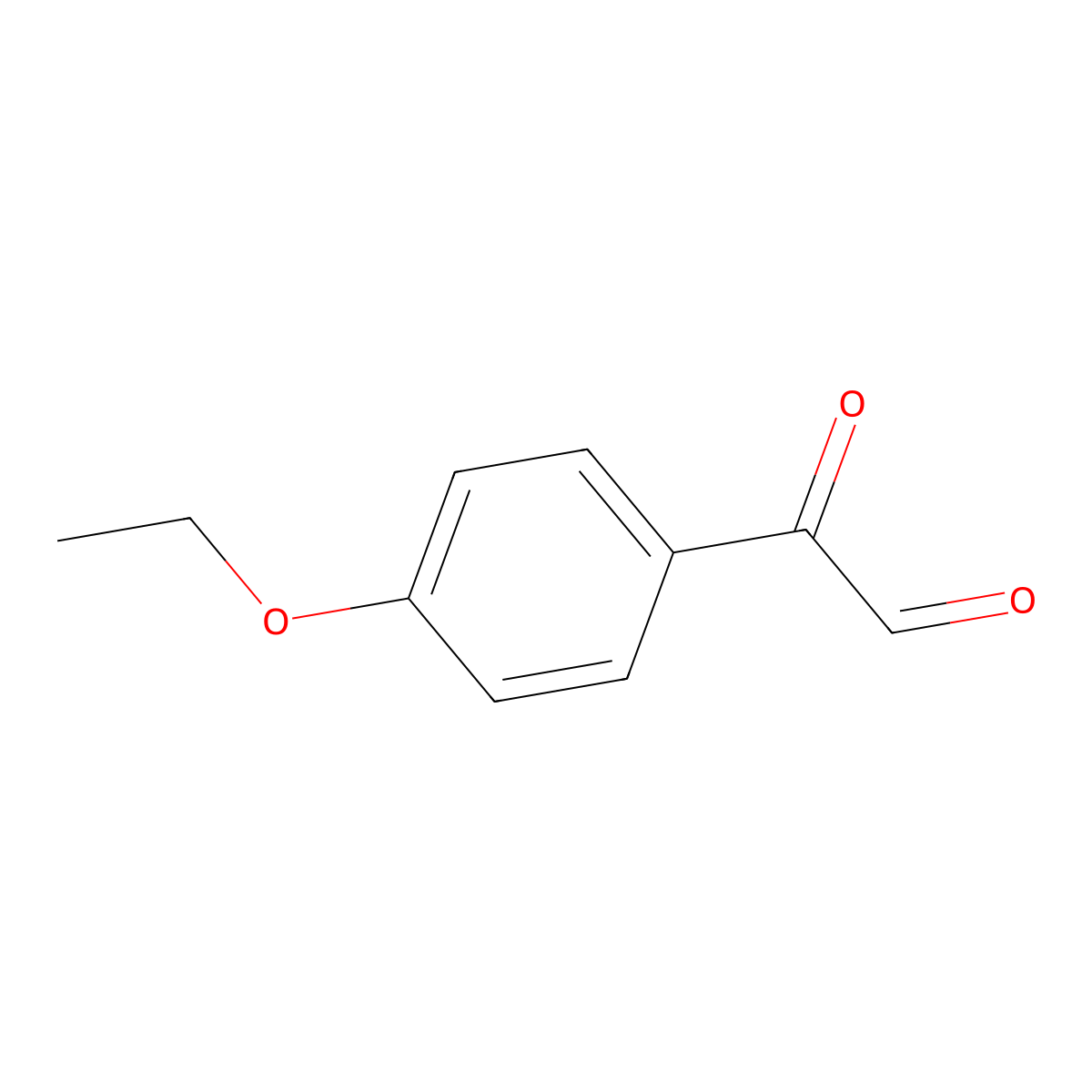 (4-Ethoxyphenyl)(oxo)acetaldehyde molecular structure, CAS 14333-52-9