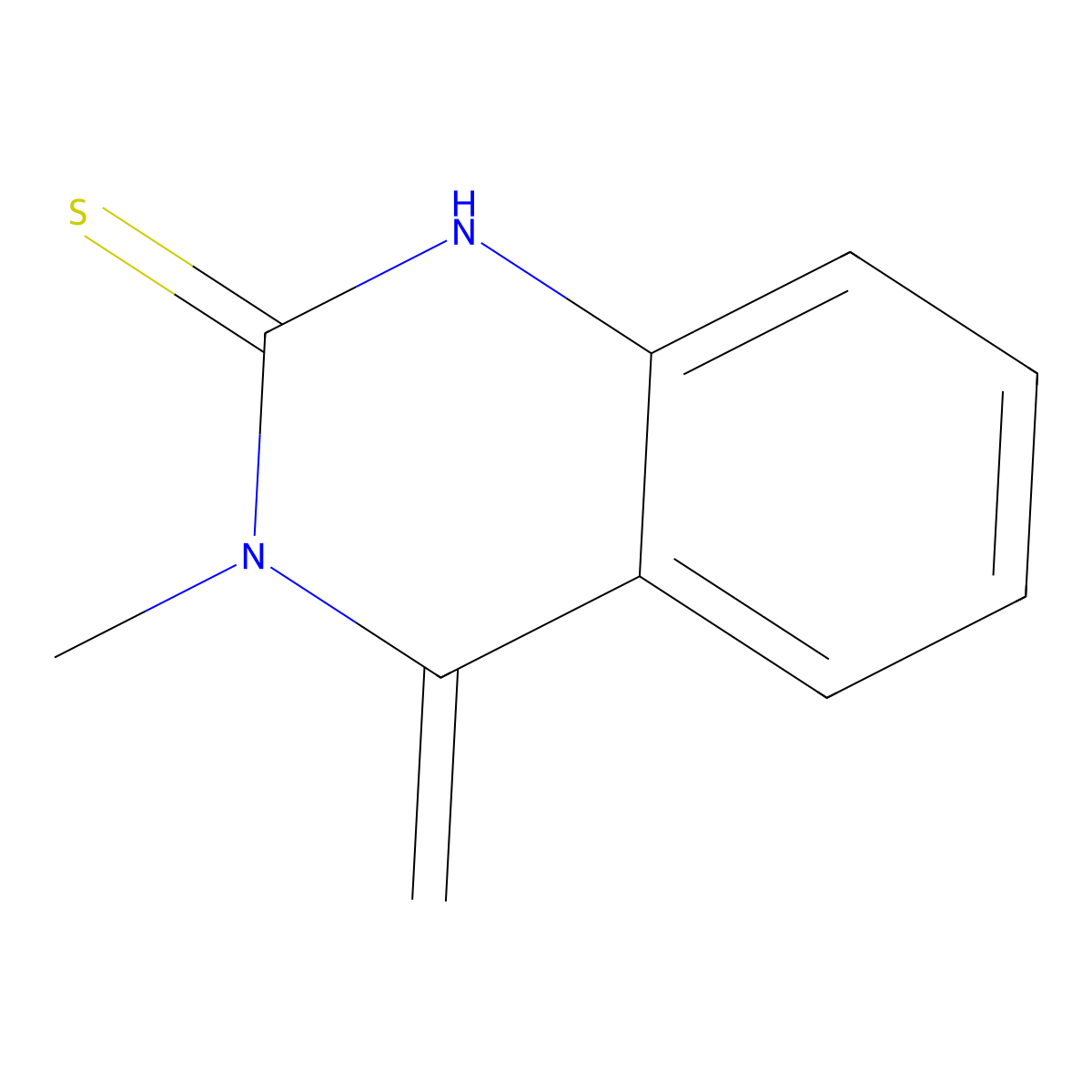 3-Methyl-4-methylidene-1,2,3,4-tetrahydroquinazoline-2-thione molecular structure, CAS 14333-74-5