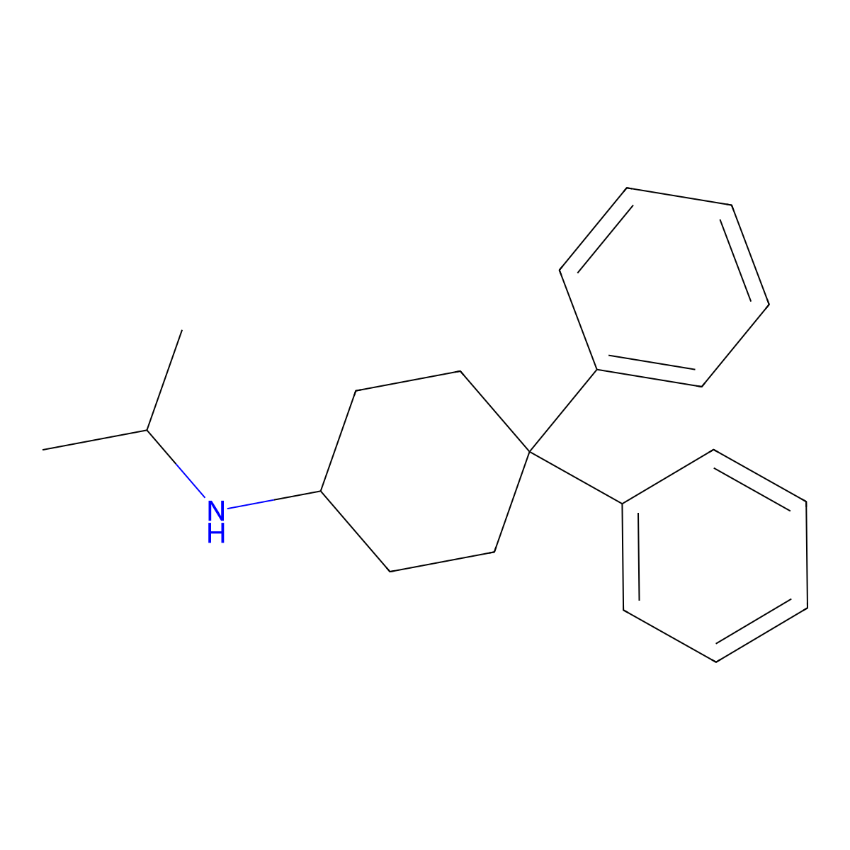 Pramiverine molecular structure, CAS 14334-40-8