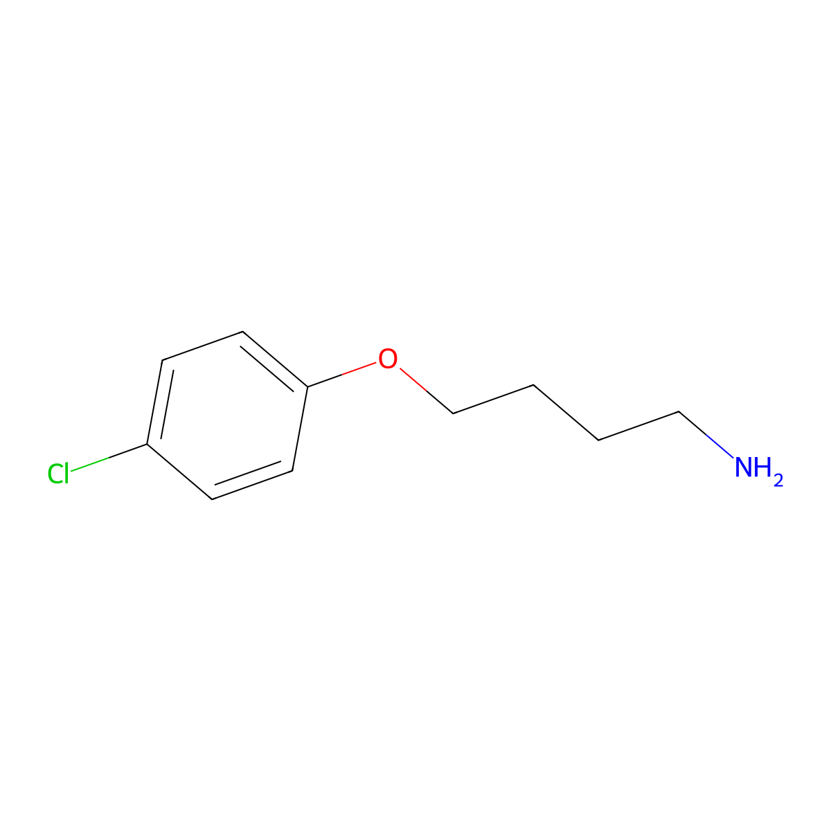 4-(4-Chlorophenoxy)butan-1-amine molecular structure, CAS 143340-71-0