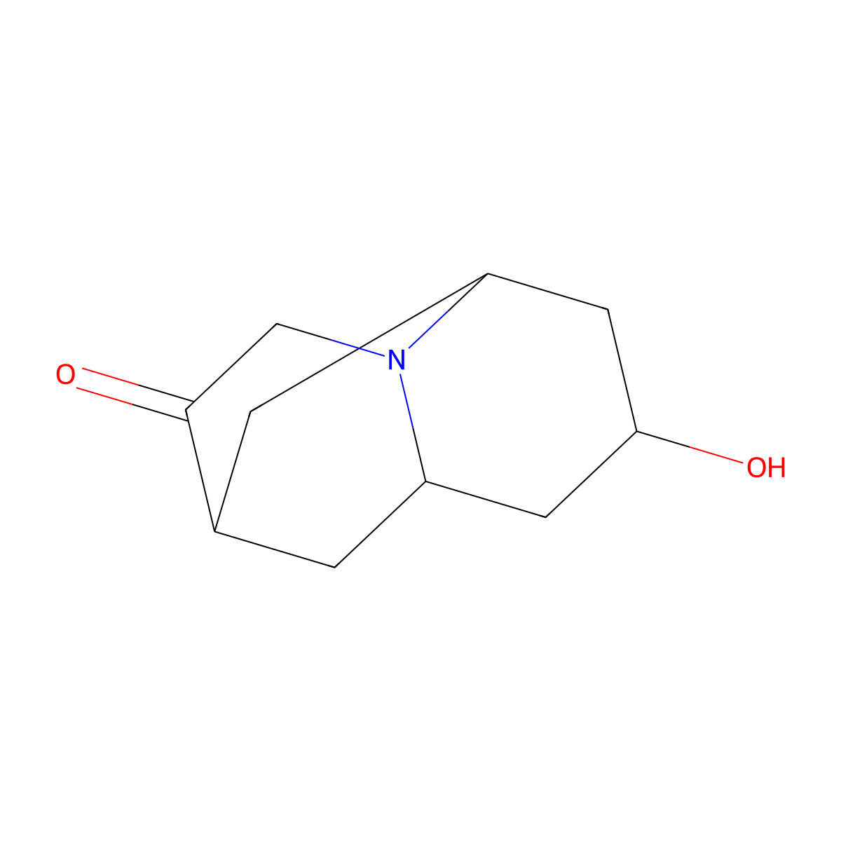 Hexahydro-8-hydroxy-2,6-methano-2h-quinolizin-3(4h)-one molecular structure, CAS 143343-85-5