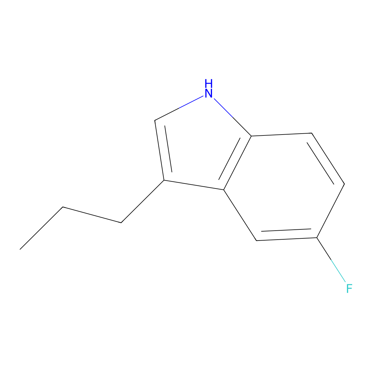5-fluoro-3-propyl-1H-indole molecular structure, CAS 1433447-70-1