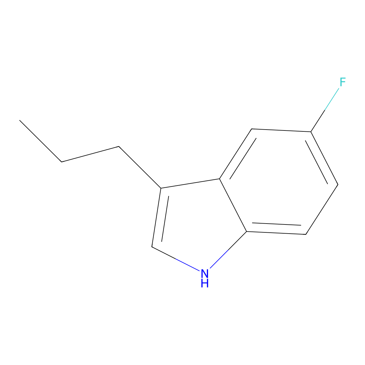 5-fluoro-3-propyl-1H-indole molecular structure, CAS 1433447-70-1
