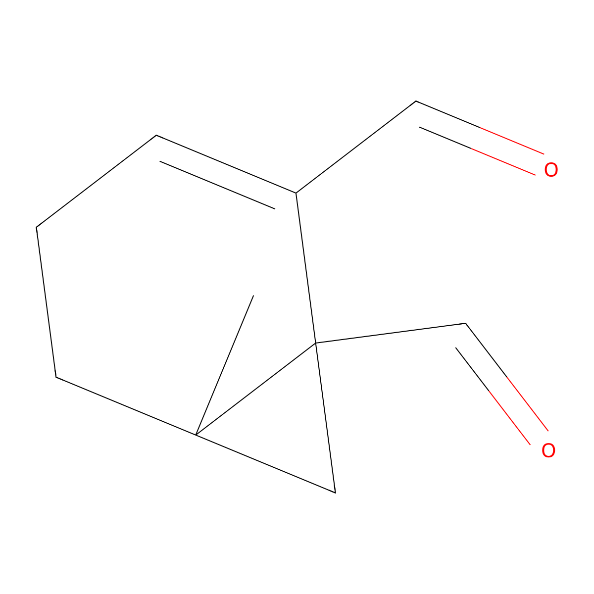 6-Methylbicyclo[4.1.0]hept-2-ene-1,2-dicarbaldehyde molecular structure, CAS 143347-57-3