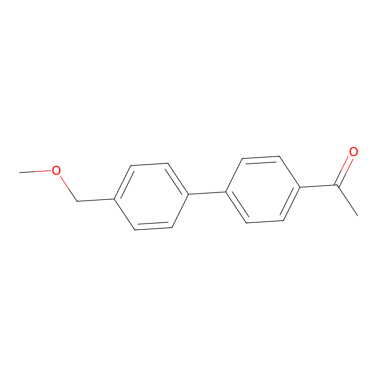 4-Acetyl-4'-methoxymethyl-biphenyl molecular structure, CAS 143355-51-5