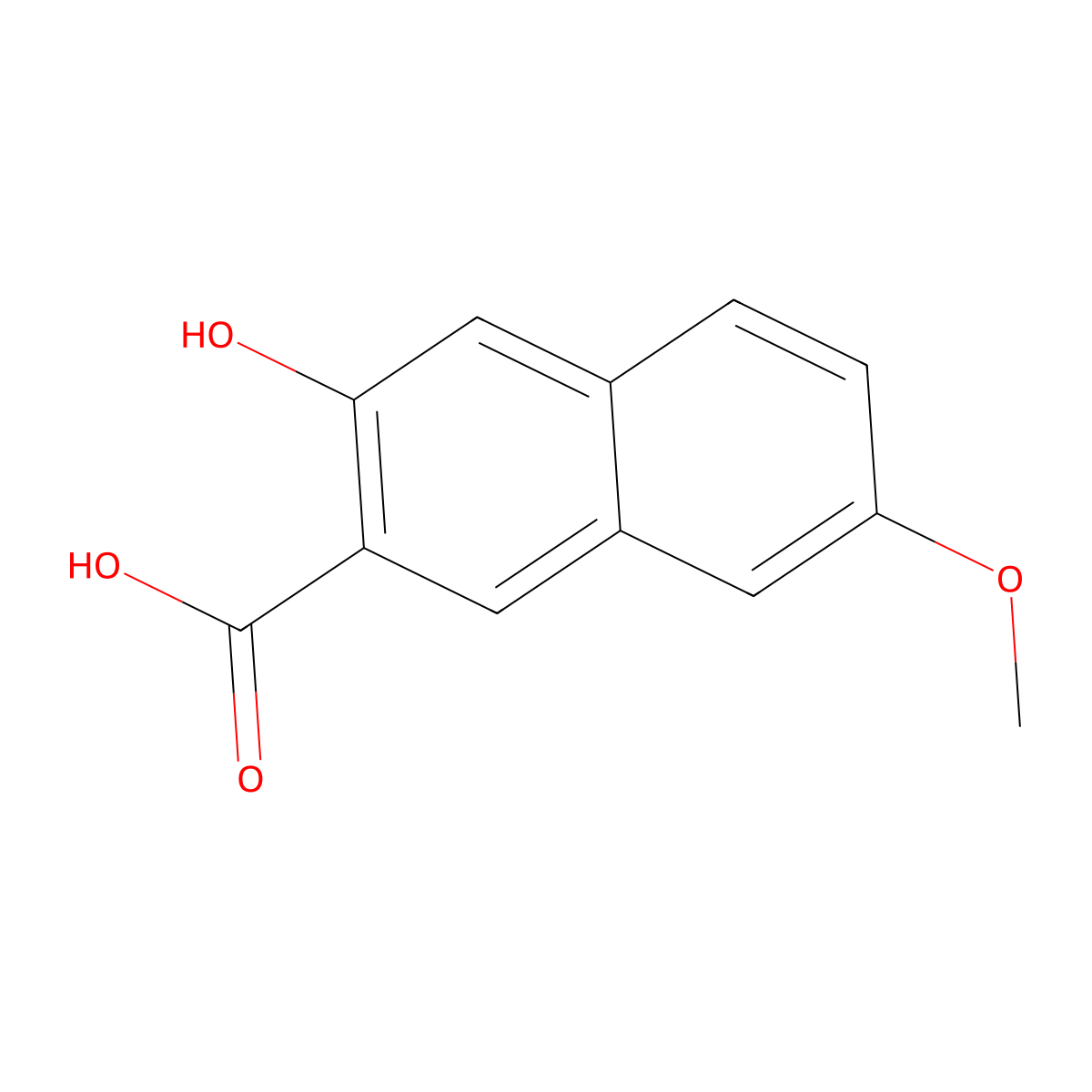 3-Hydroxy-7-methoxy-2-naphthoic Acid molecular structure, CAS 143355-56-0