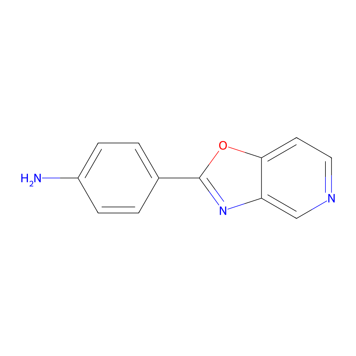 4-(Oxazolo[4,5-c]pyridin-2-yl)aniline molecular structure, CAS 143361-81-3