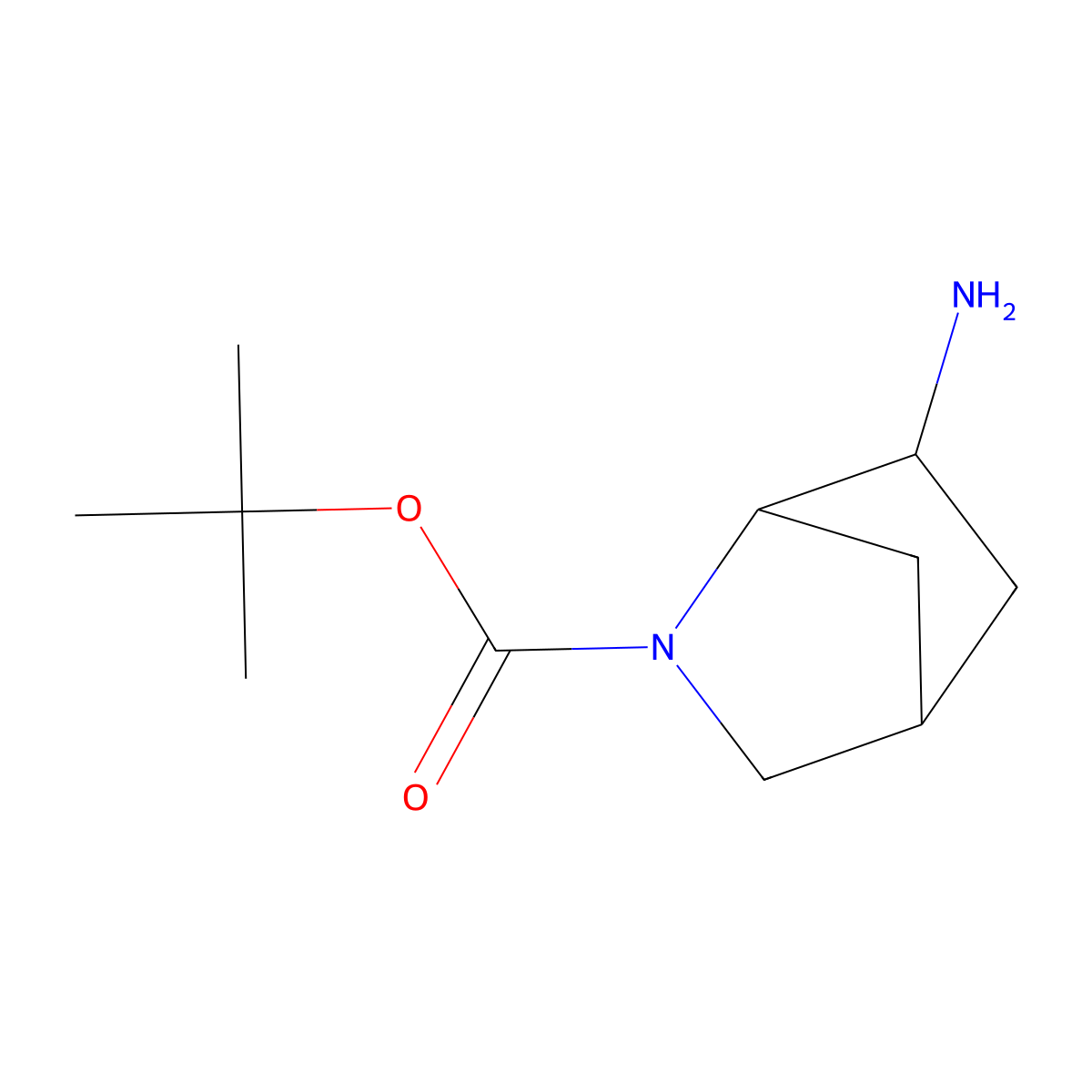 (1R,4R,6S)-tert-butyl 6-amino-2-azabicyclo[2.2.1]heptane-2-carboxylate molecular structure, CAS 1433638-95-9