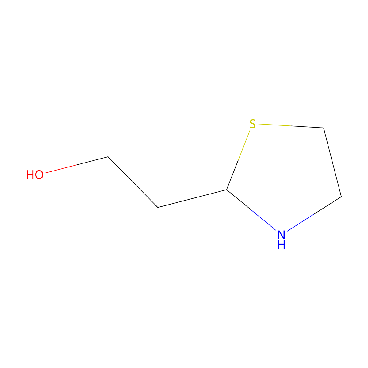2-(1,3-Thiazolidin-2-YL)ethan-1-OL molecular structure, CAS 143366-05-6