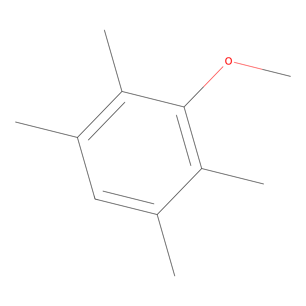 3-Methoxy-1,2,4,5-tetramethylbenzene molecular structure, CAS 14337-37-2