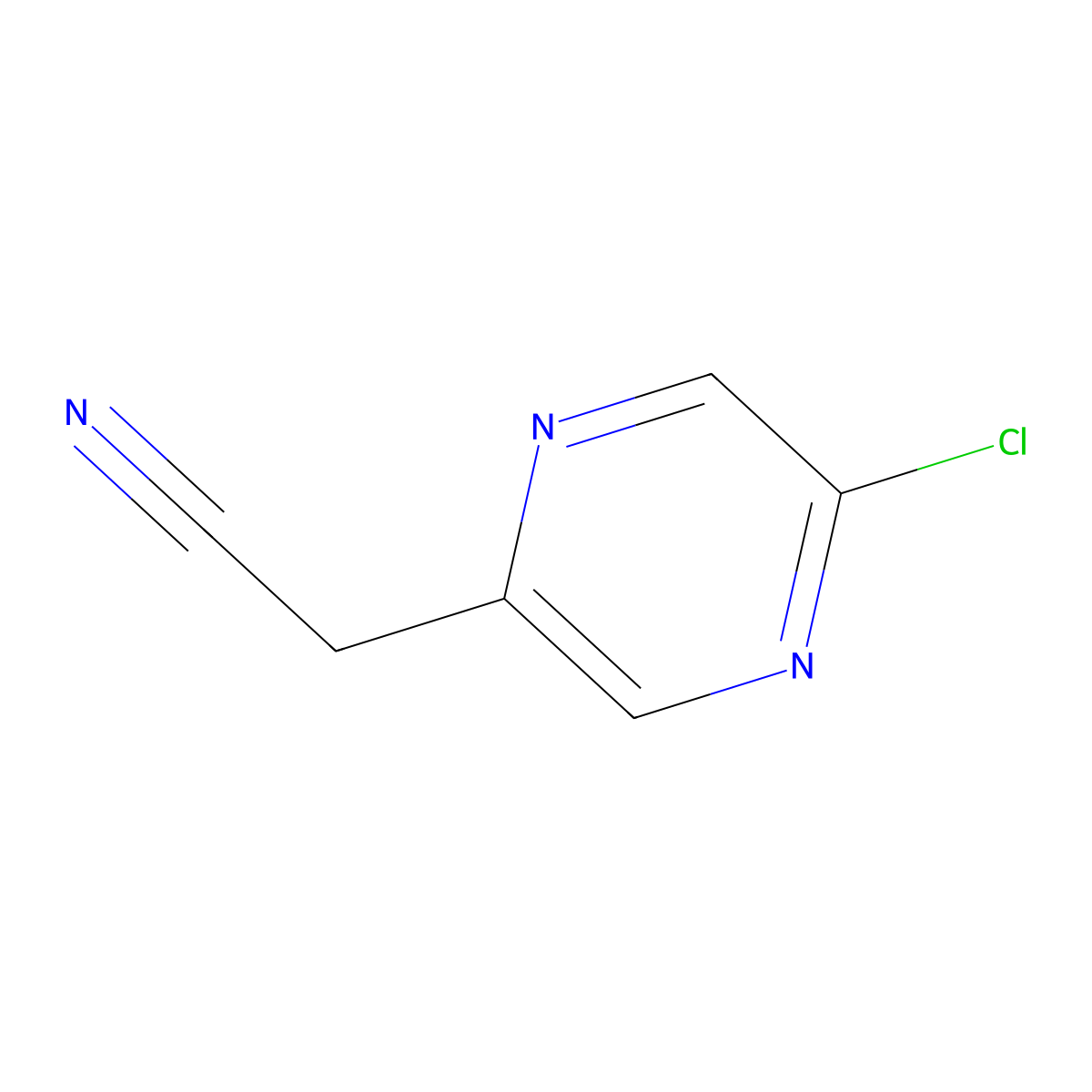 2-(5-Chloropyrazin-2-yl)acetonitrile molecular structure, CAS 1433707-71-1