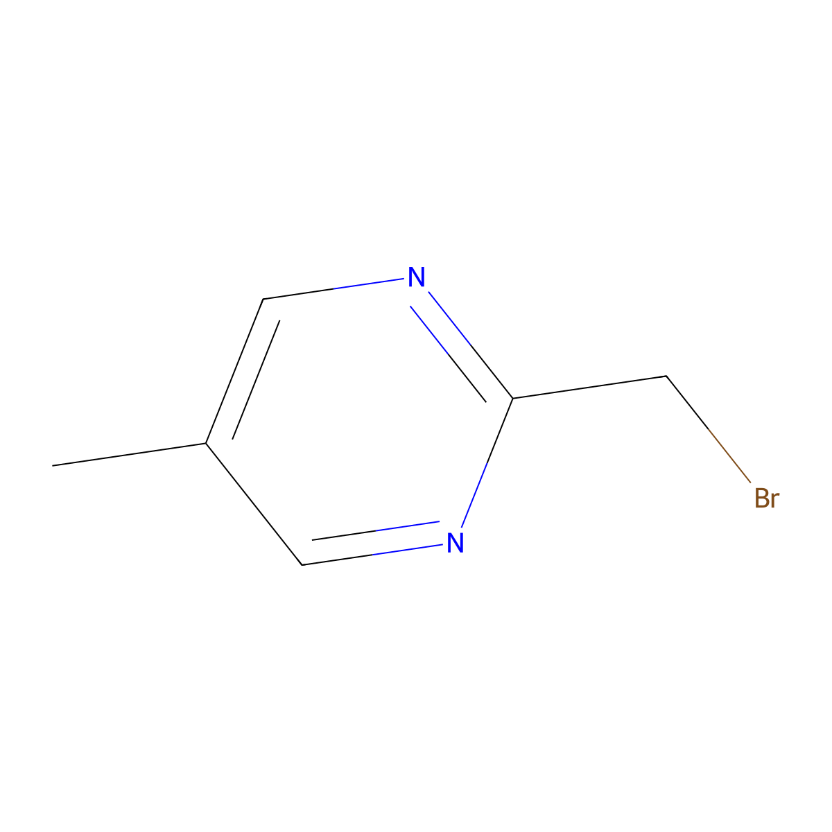2-(Bromomethyl)-5-methylpyrimidine molecular structure, CAS 1433708-01-0