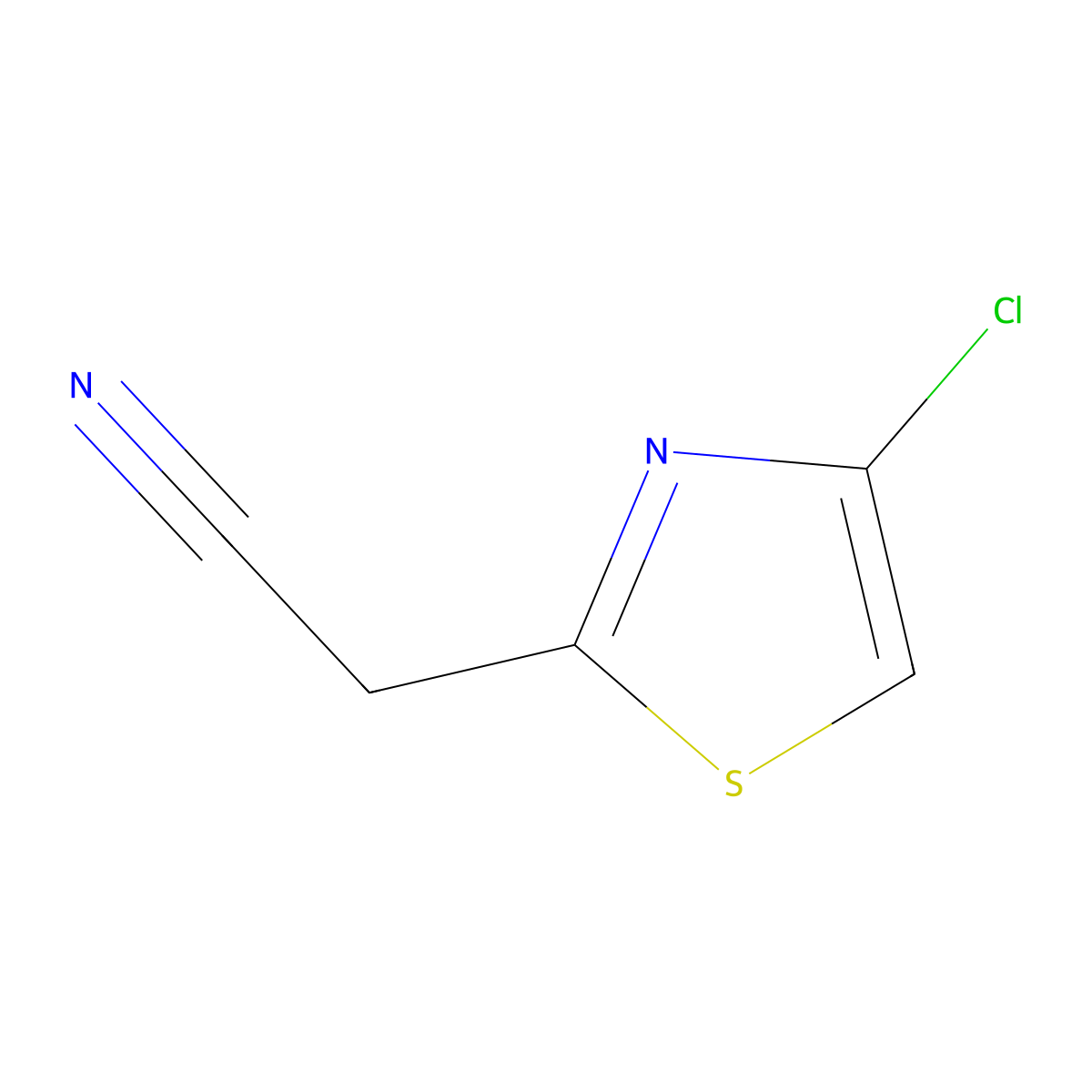 2-(4-Chlorothiazol-2-yl)acetonitrile molecular structure, CAS 1433708-74-7