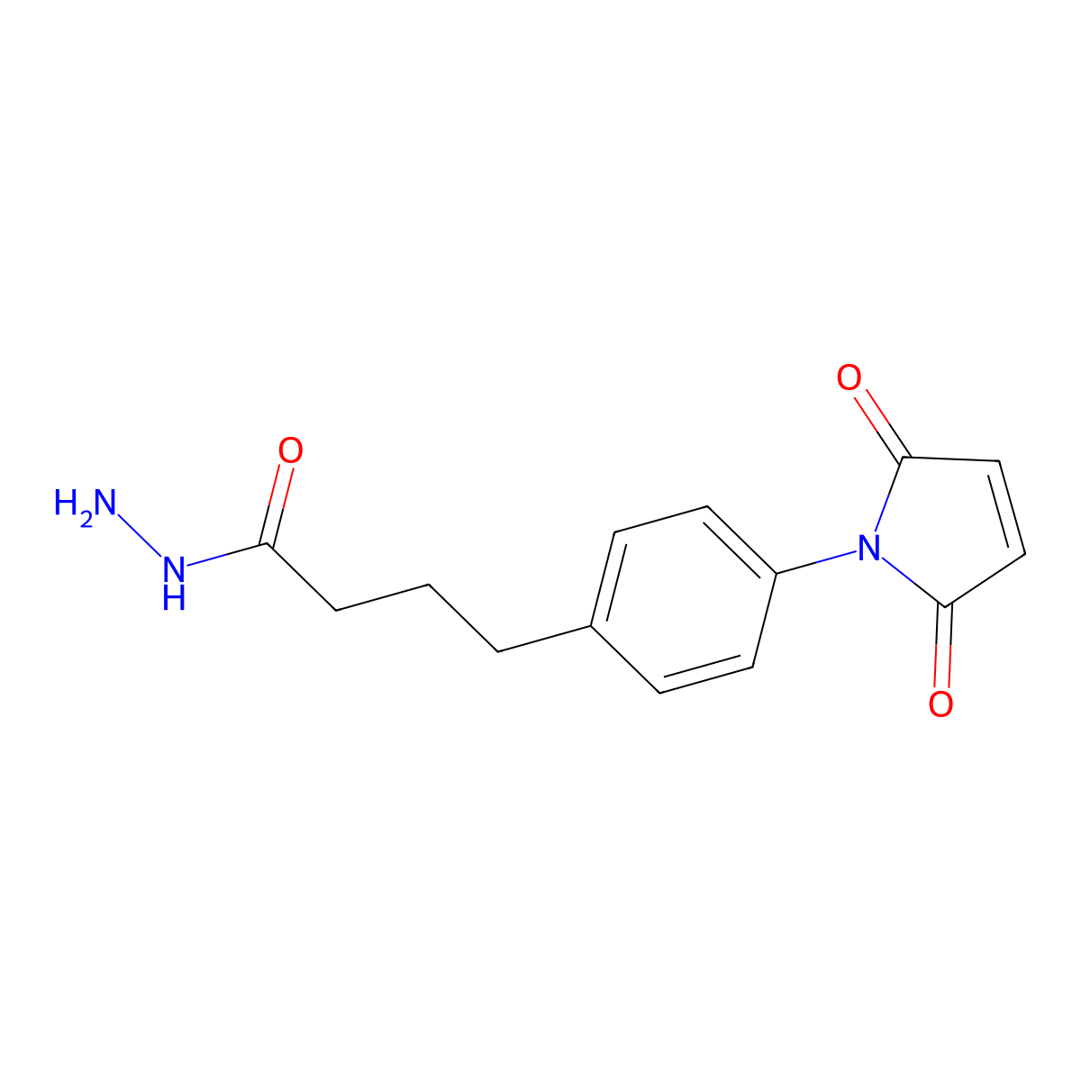 4-(4-N-maleimidophenyl)butyric acid hydrazide molecular structure, CAS 143379-89-9