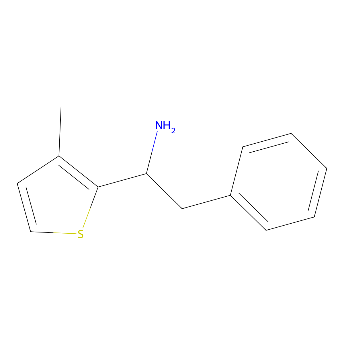 1-(3-Methylthiophen-2-yl)-2-phenylethan-1-amine molecular structure, CAS 143380-24-9