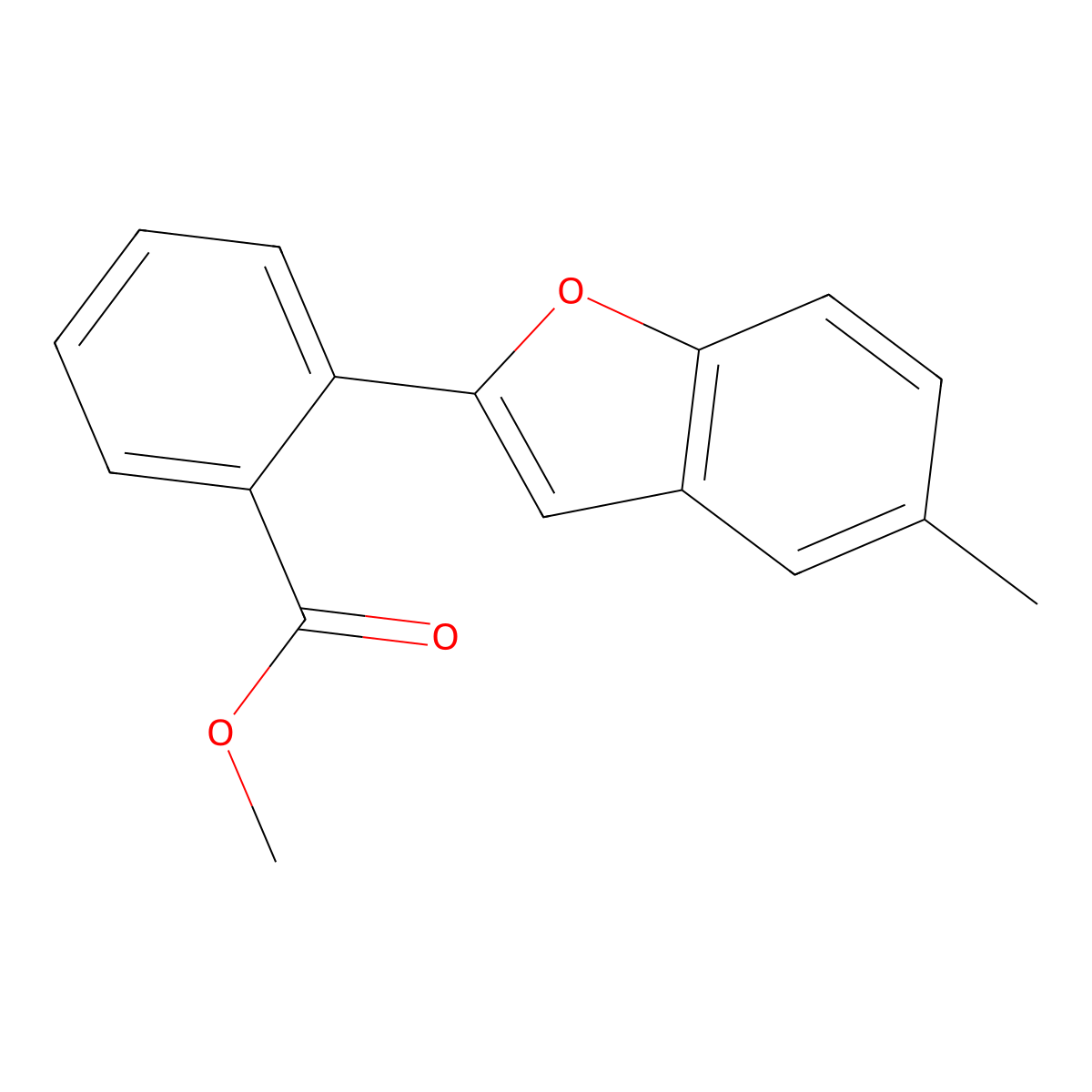 Methyl 2-(5-methyl-2-benzofuranyl)benzoate molecular structure, CAS 143381-73-1
