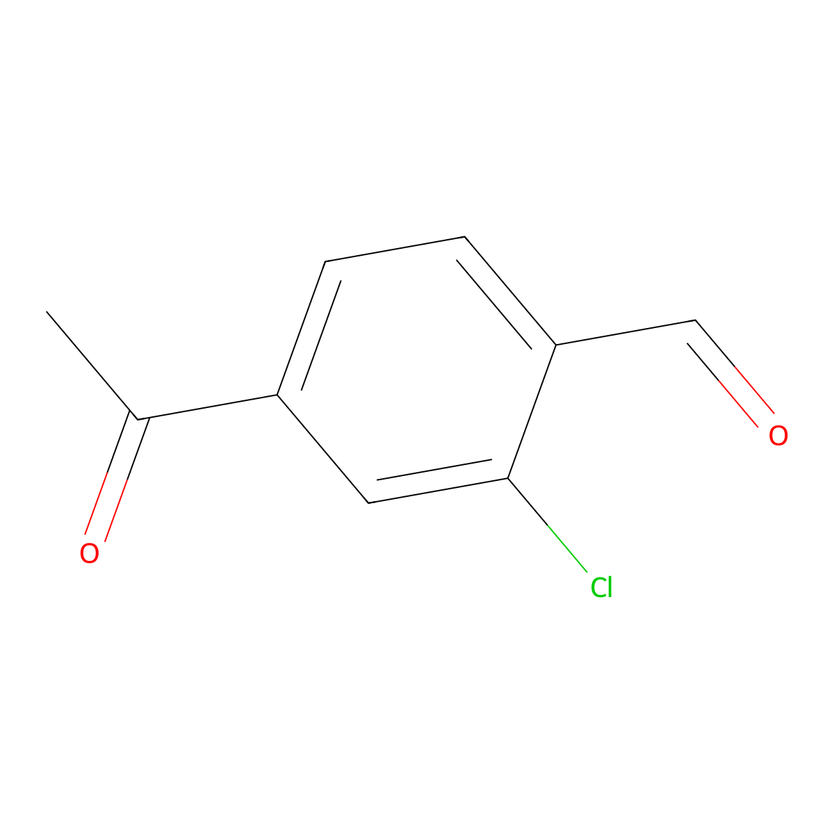 4-Acetyl-2-chlorobenzaldehyde molecular structure, CAS 1433818-89-3