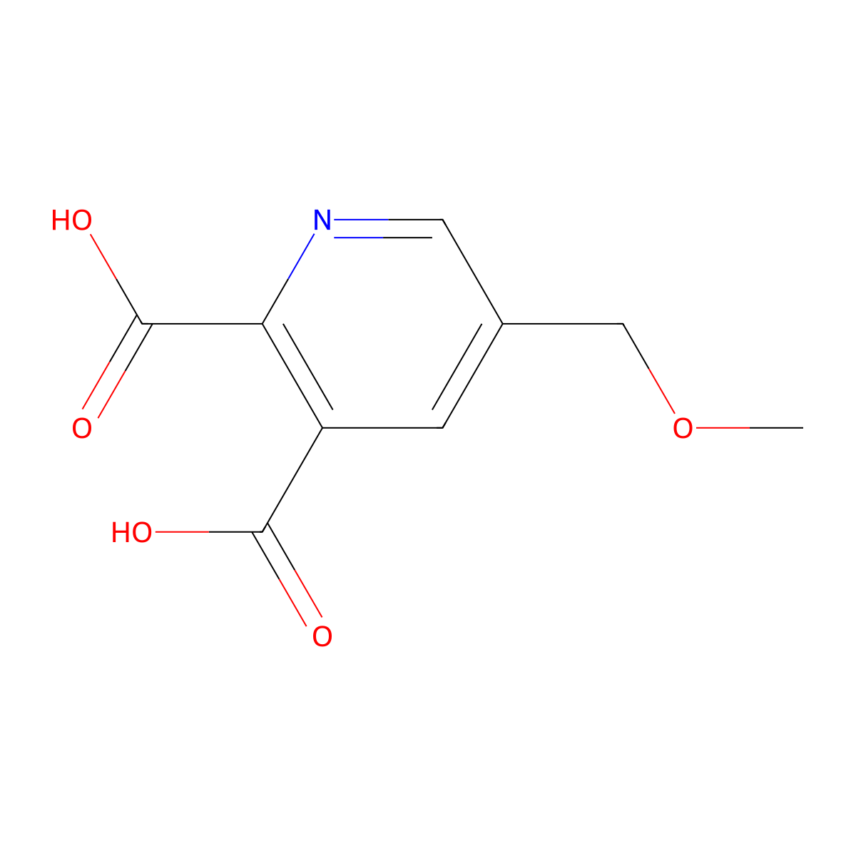 5-(Methoxymethyl)pyridine-2,3-dicarboxylic acid molecular structure, CAS 143382-03-0