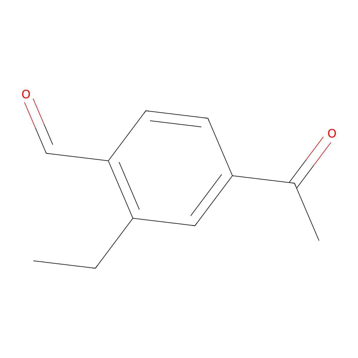 4-Acetyl-2-ethyl-benzaldehyde molecular structure, CAS 1433824-05-5