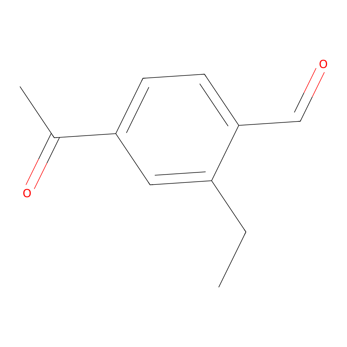 4-Acetyl-2-ethyl-benzaldehyde molecular structure, CAS 1433824-05-5