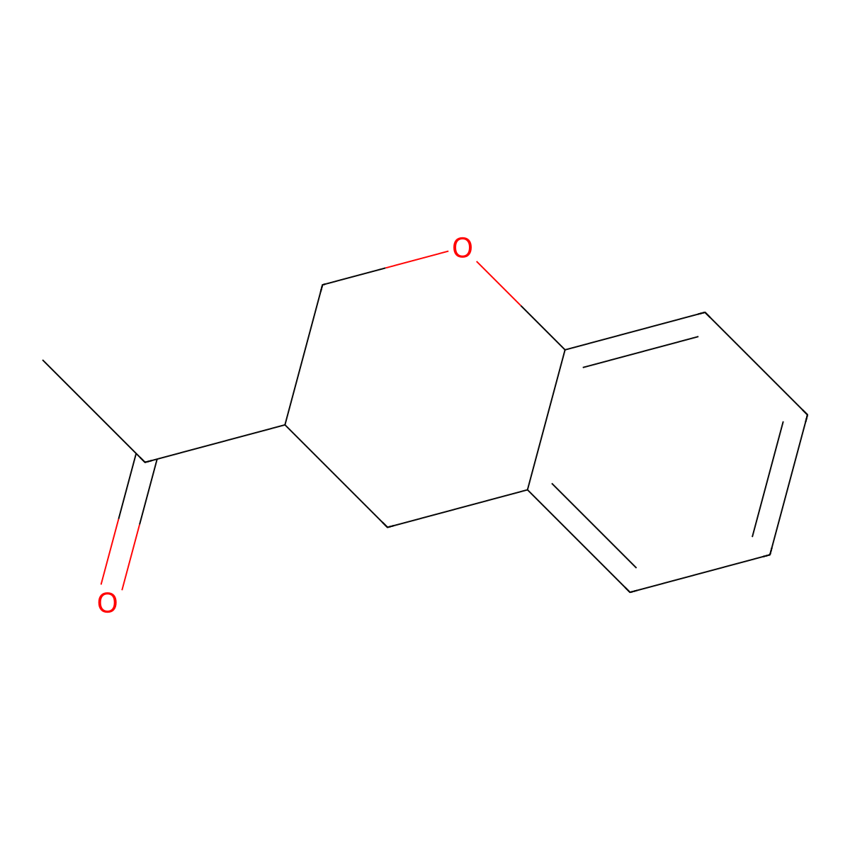1-(3,4-dihydro-2H-1-benzopyran-3-yl)ethan-1-one molecular structure, CAS 1433830-68-2