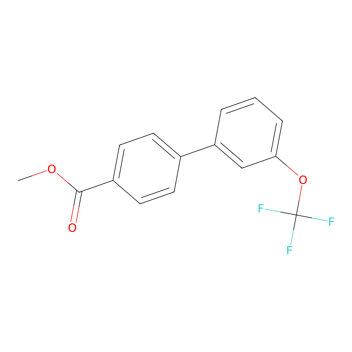 Methyl 4-[3-(trifluoromethoxy)phenyl]benzoate molecular structure, CAS 1433879-01-6