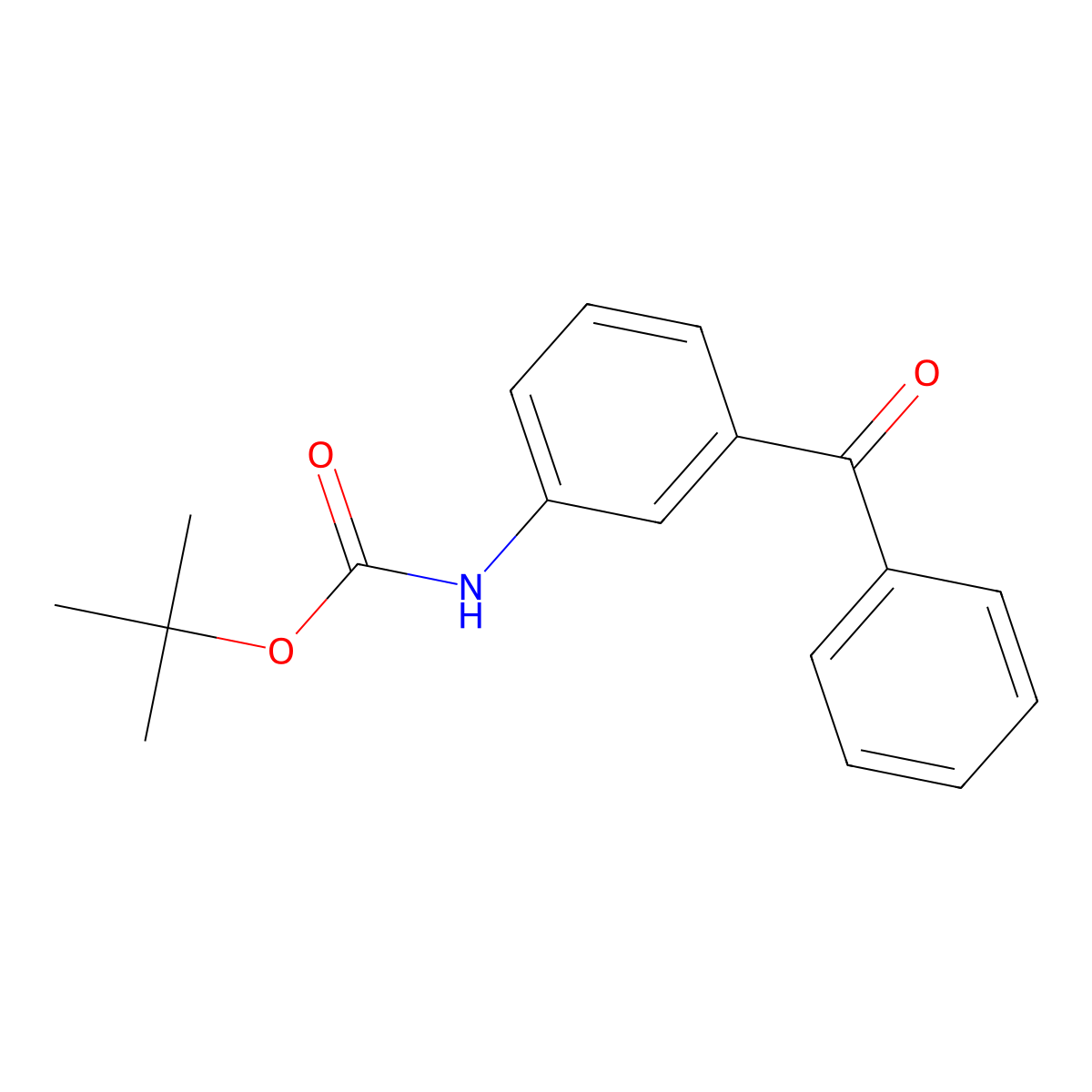 tert-butyl N-(3-benzoylphenyl)carbamate molecular structure, CAS 143390-60-7