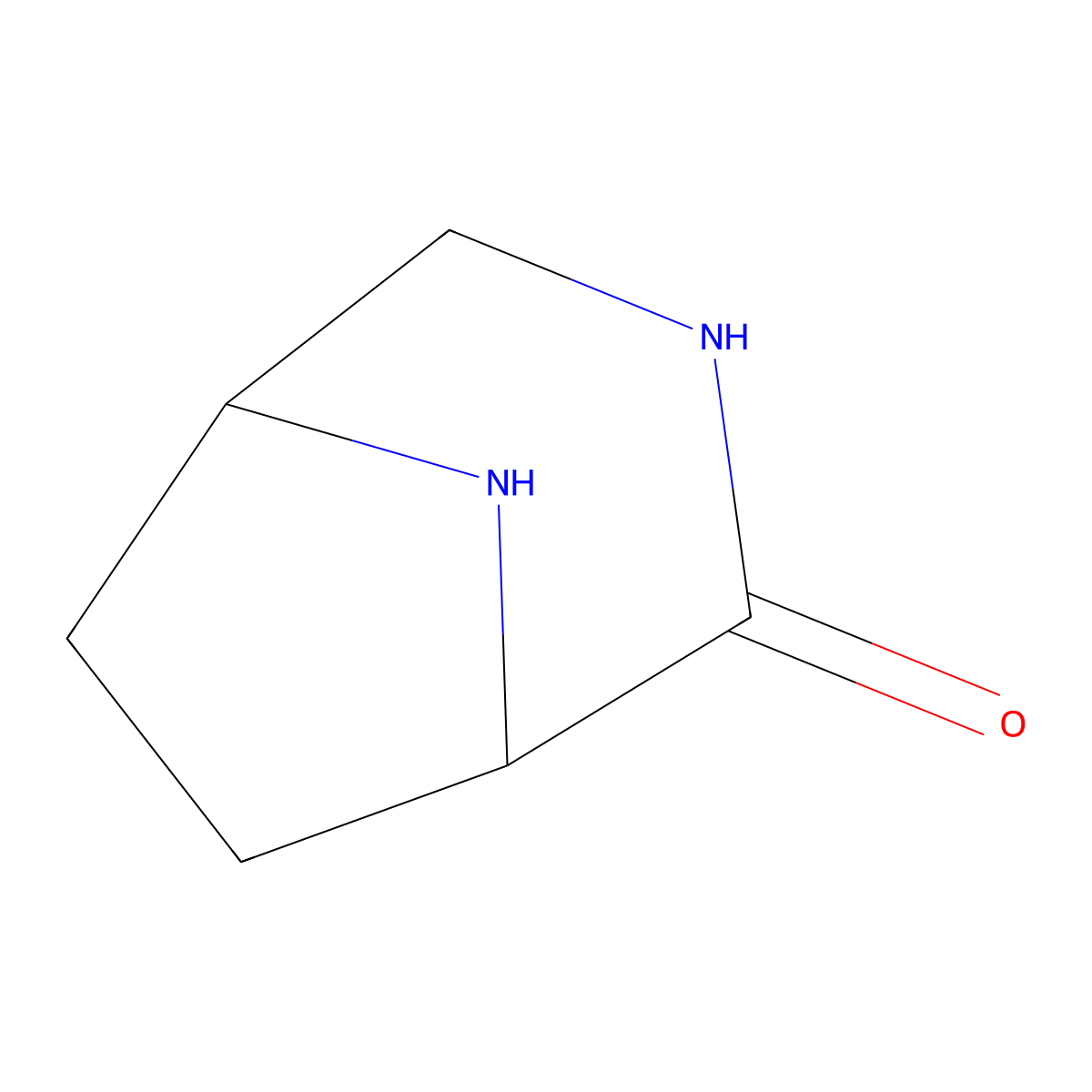 (1S,5R)-3,8-Diazabicyclo[3.2.1]octan-2-one molecular structure, CAS 143393-96-8