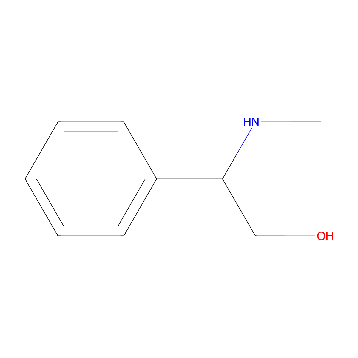 (S)-2-(Methylamino)-2-phenylethanol molecular structure, CAS 143394-39-2