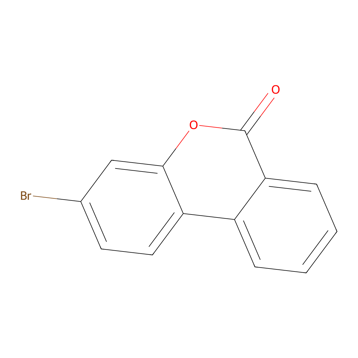 3-Bromo-6H-benzo[c]chromen-6-one molecular structure, CAS 1433988-13-6