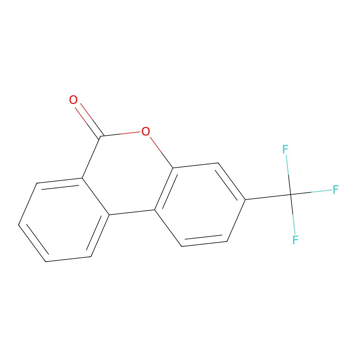 3-(Trifluoromethyl)-6H-benzo[c]chromen-6-one molecular structure, CAS 1433988-14-7