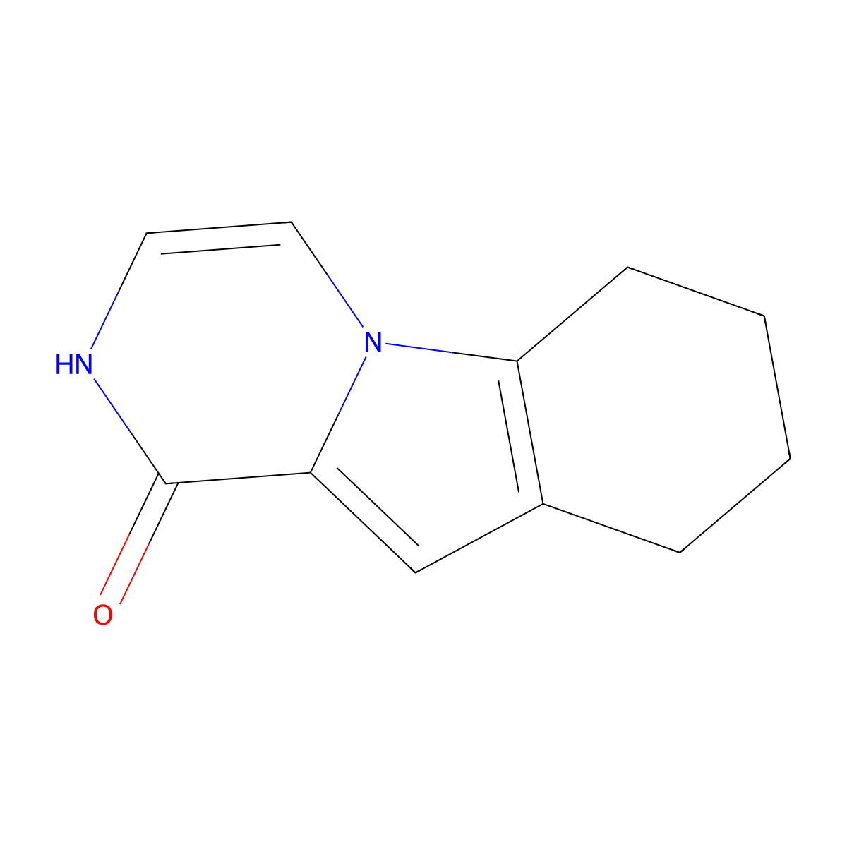 6,7,8,9-Tetrahydropyrazino[1,2-a]indol-1(2H)-one molecular structure, CAS 1433990-32-9
