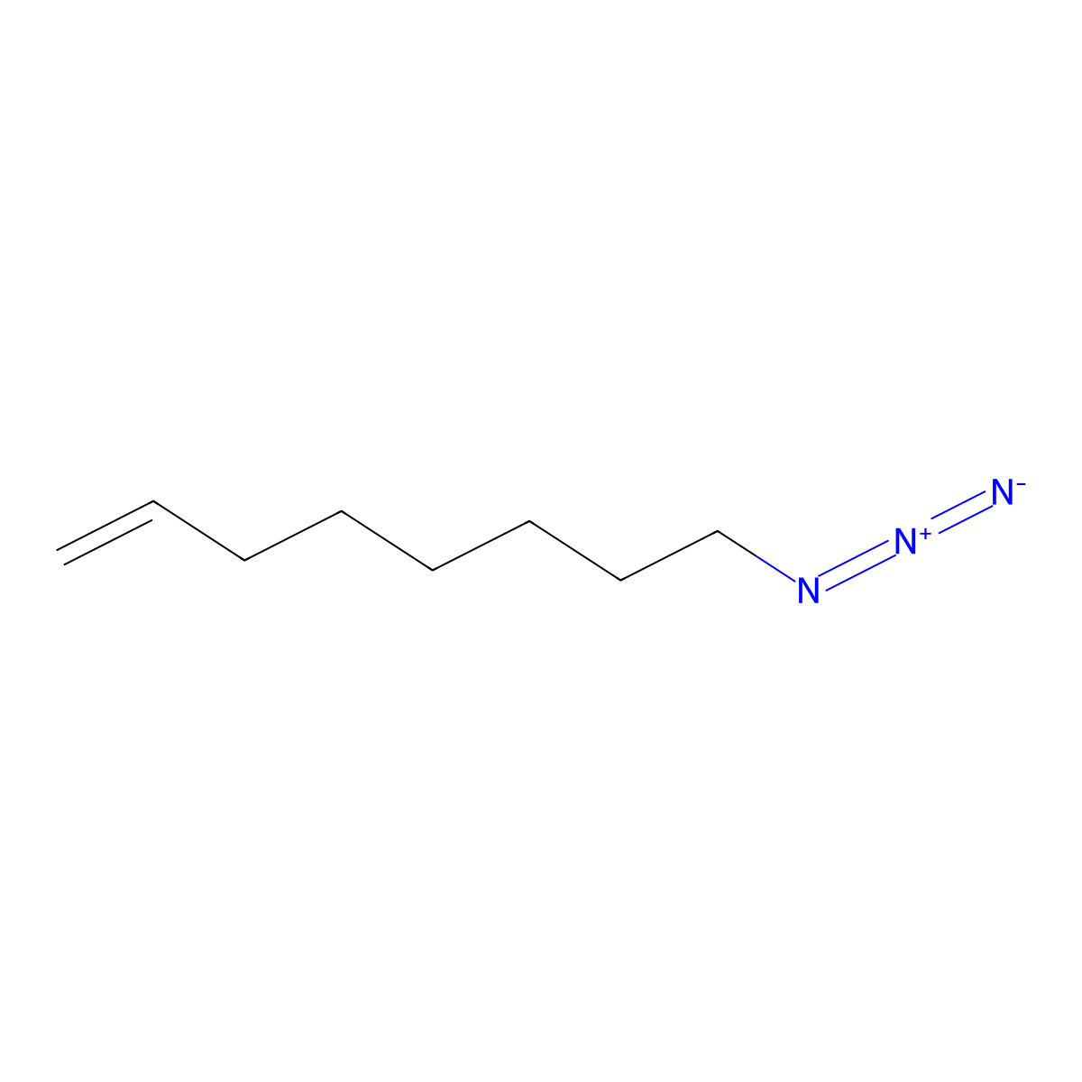 8-Azidooct-1-ene molecular structure, CAS 1433996-12-3
